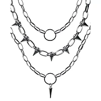 Multi-Pack O-Ring Link Chain Necklaces - 3 Pack