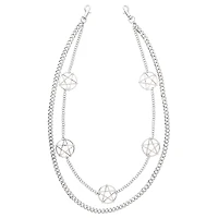 2-Row Pentagram Curb Wallet Chain