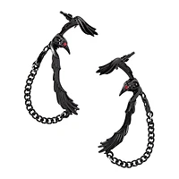 Black Raven Ear Cuffs