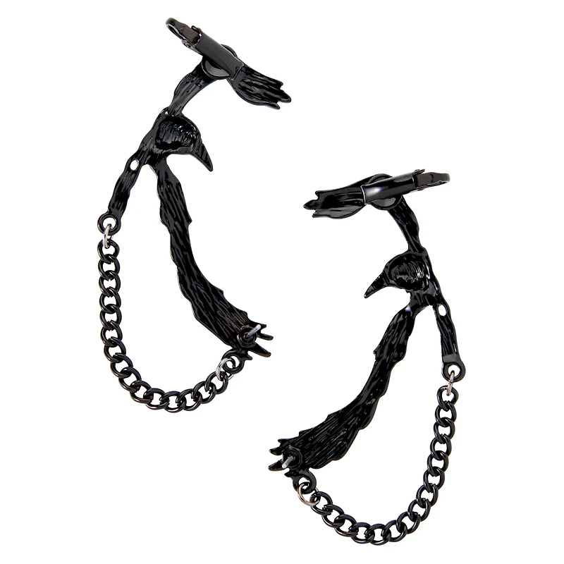 Black Raven Ear Cuffs