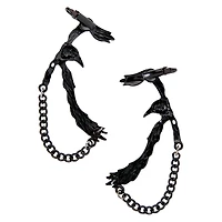 Black Raven Ear Cuffs