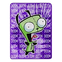 Invader Zim Doom Fleece Blanket