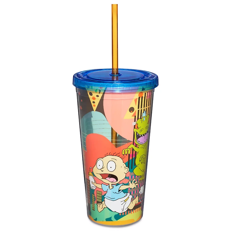 Running Rugrats Cup with Straw - 20 oz.