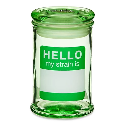 Hello Name Tag Stash Jar - 5 oz.