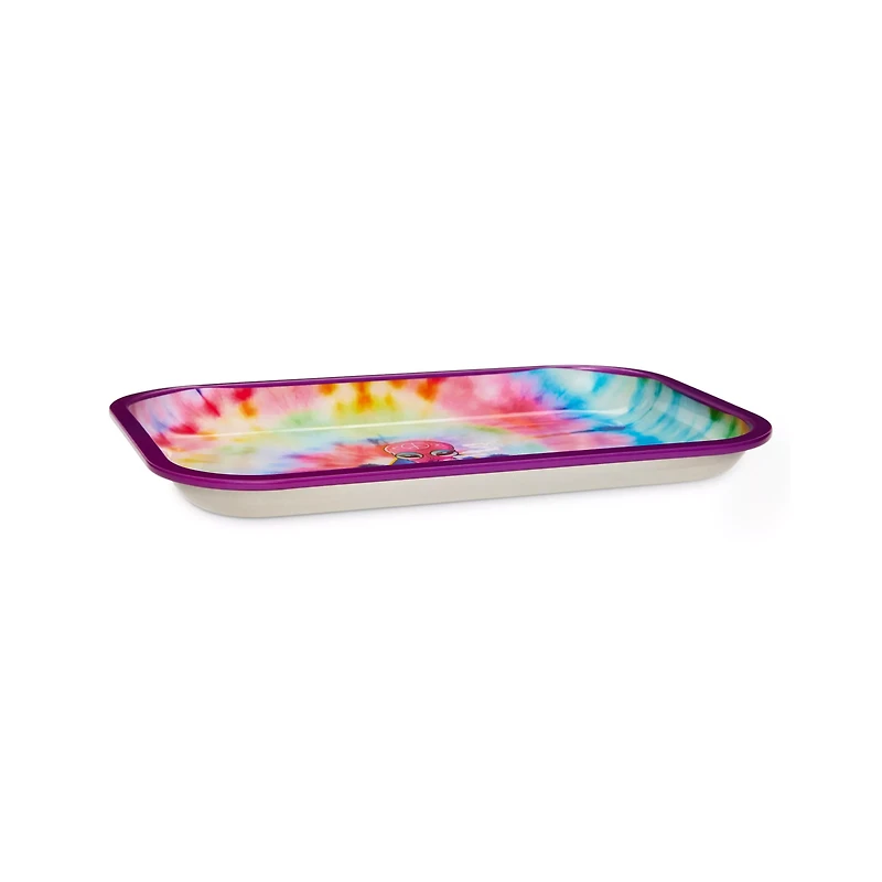 Tie Dye Smoking Alien Tray