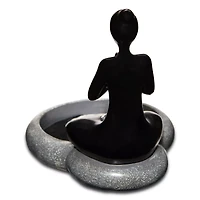 Tranquil Yin Yang Woman Backflow Incense Burner