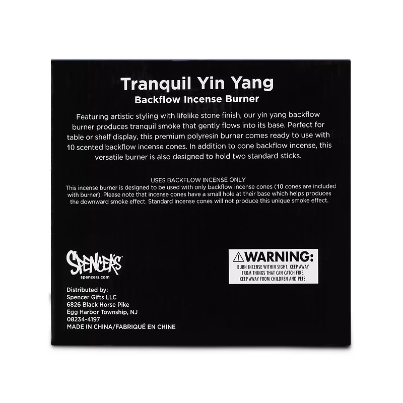 Tranquil Yin Yang Woman Backflow Incense Burner