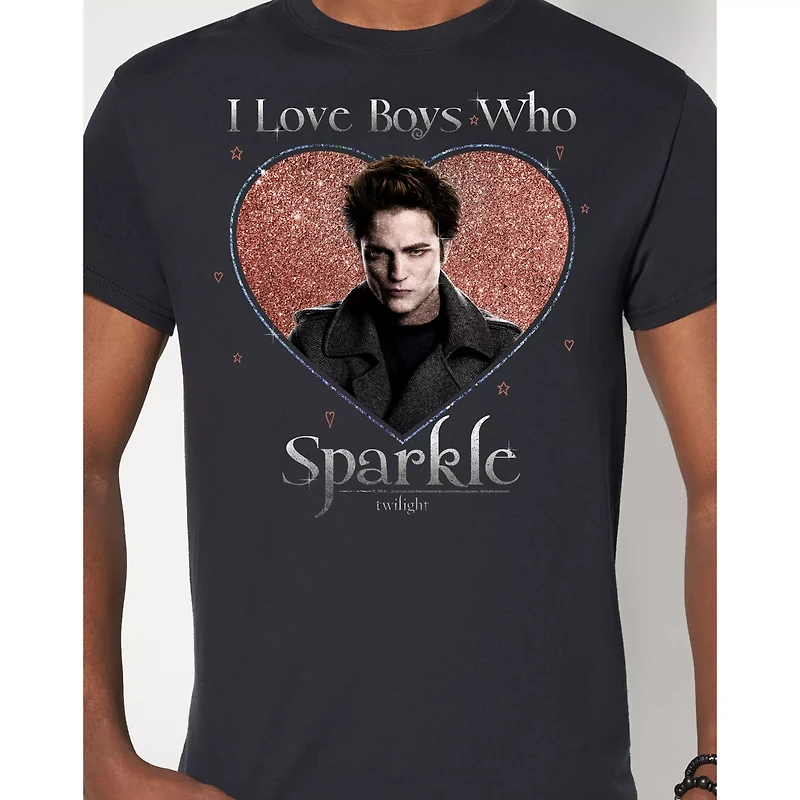 I Love Boys Who Sparkle T Shirt - Twilight