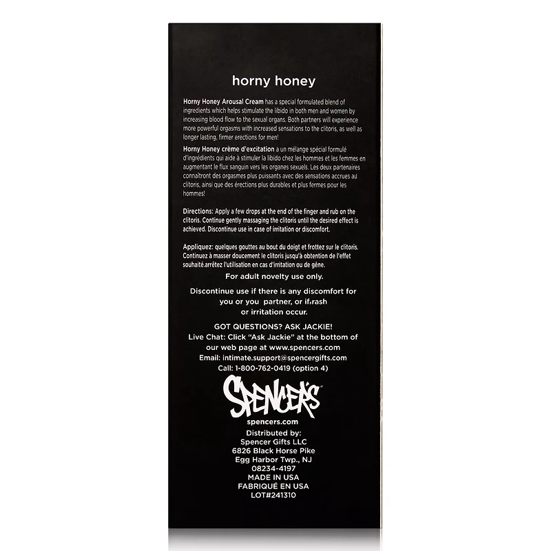 Horny Honey Arousal Gel 1 oz.- Hott Love Extreme