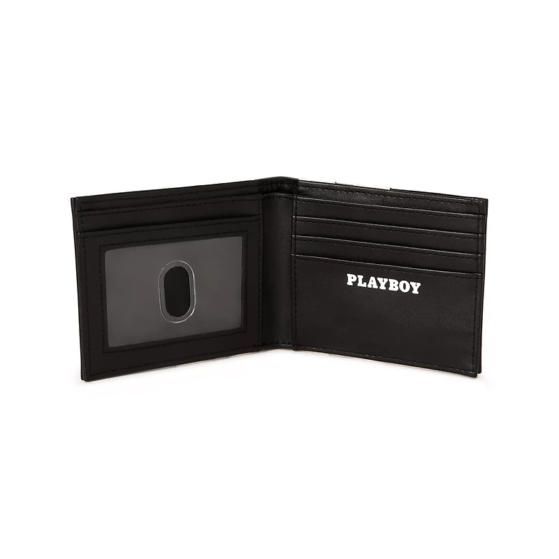 Black Varsity Playboy Bifold Wallet