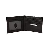 Black Varsity Playboy Bifold Wallet