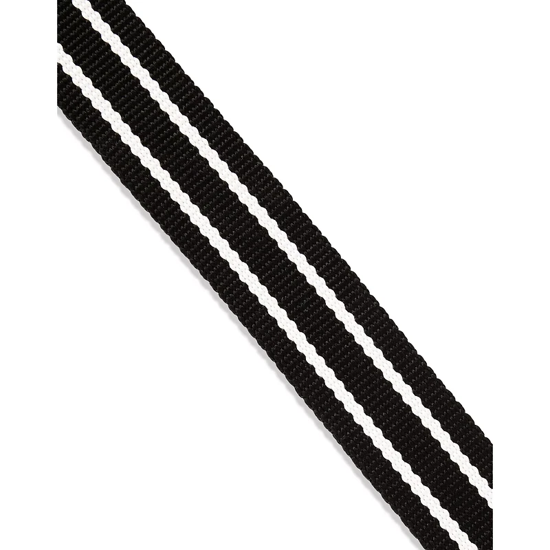 Black and White Stripe Playboy Bunny Belt