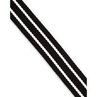 Black and White Stripe Playboy Bunny Belt