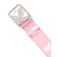 Playboy Bunny Logo Belt Pink