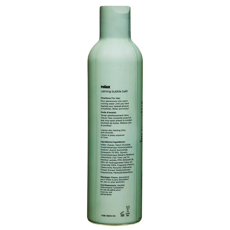 Relax Green Tea and Chamomile Scented Bubble Bath - 8 oz.