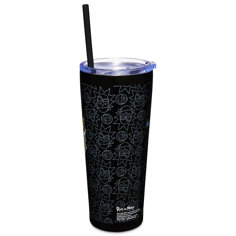 Rick and Morty Skull Eyes Cup with Straw- 22 oz.