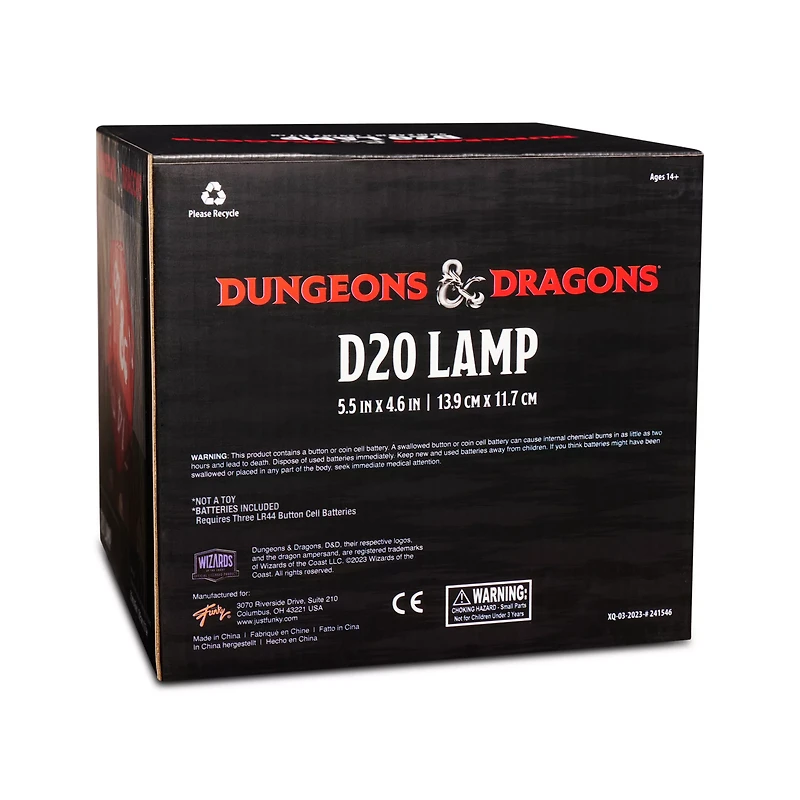 20-Side Dice Lamp - Dungeons & Dragons