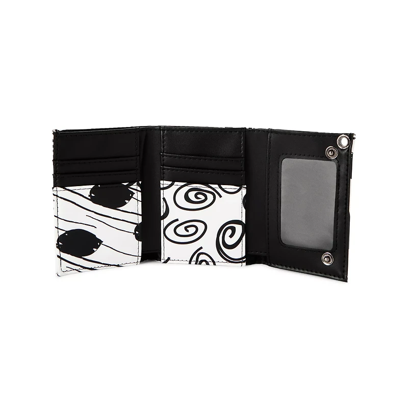 Black and White Jack Skellington Chain Wallet - The Nightmare Before Christmas