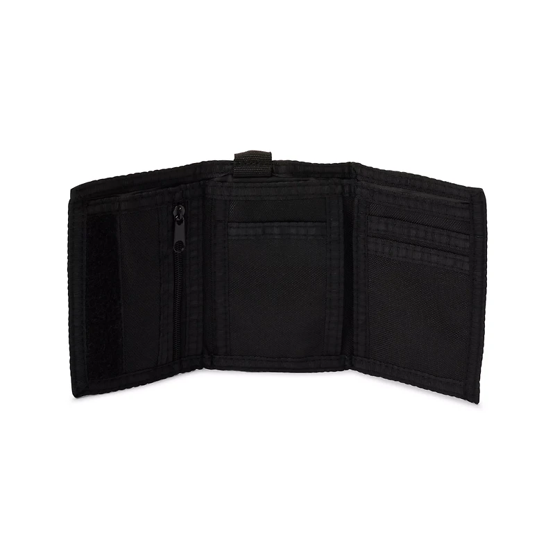 Neon Checkered Mushroom Velcro Bifold Wallet
