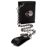 Black Skull Bifold Wallet