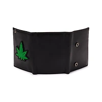 Weed Leaf Chain Bifold Wallet