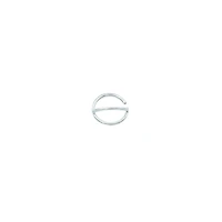 Silvertone Double Hoop Nose Ring