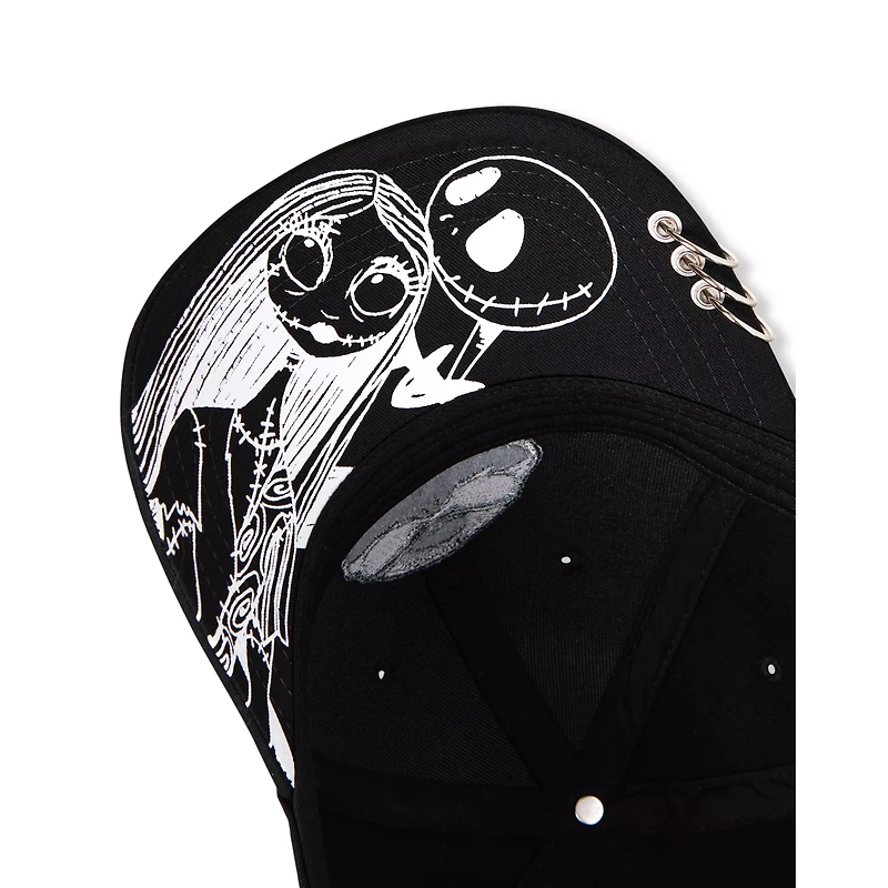 Black Jack Skellington Snapback Hat - The Nightmare Before Christmas