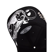 Black Jack Skellington Snapback Hat - The Nightmare Before Christmas