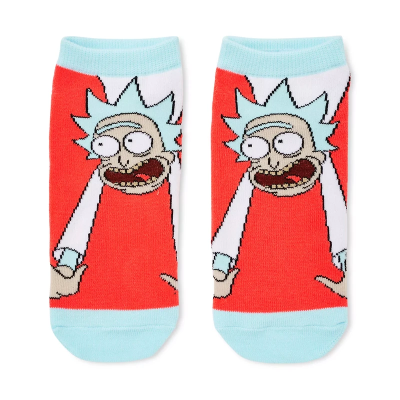 Multi-Pack Rick and Morty Ankle Socks - 5 Pair