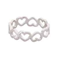 Multi-Pack Heart and Dagger Rings - 5 Pack