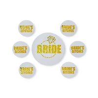 Bachelorette Bitches Party Pins - 7 Pack