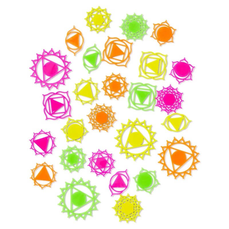 Multi-Pack Black Light Chakras - 50 Pack