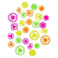 Multi-Pack Black Light Chakras - 50 Pack