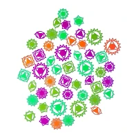 Multi-Pack Black Light Chakras - 50 Pack