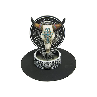 Cow Skull Backflow Incense Burner