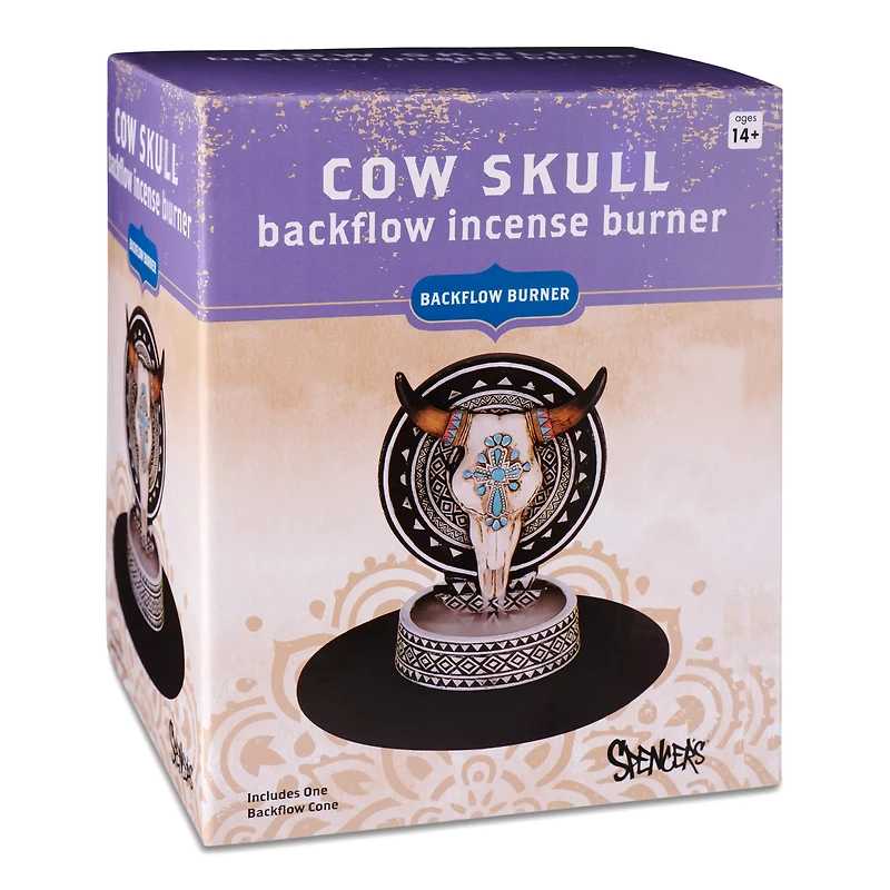 Cow Skull Backflow Incense Burner