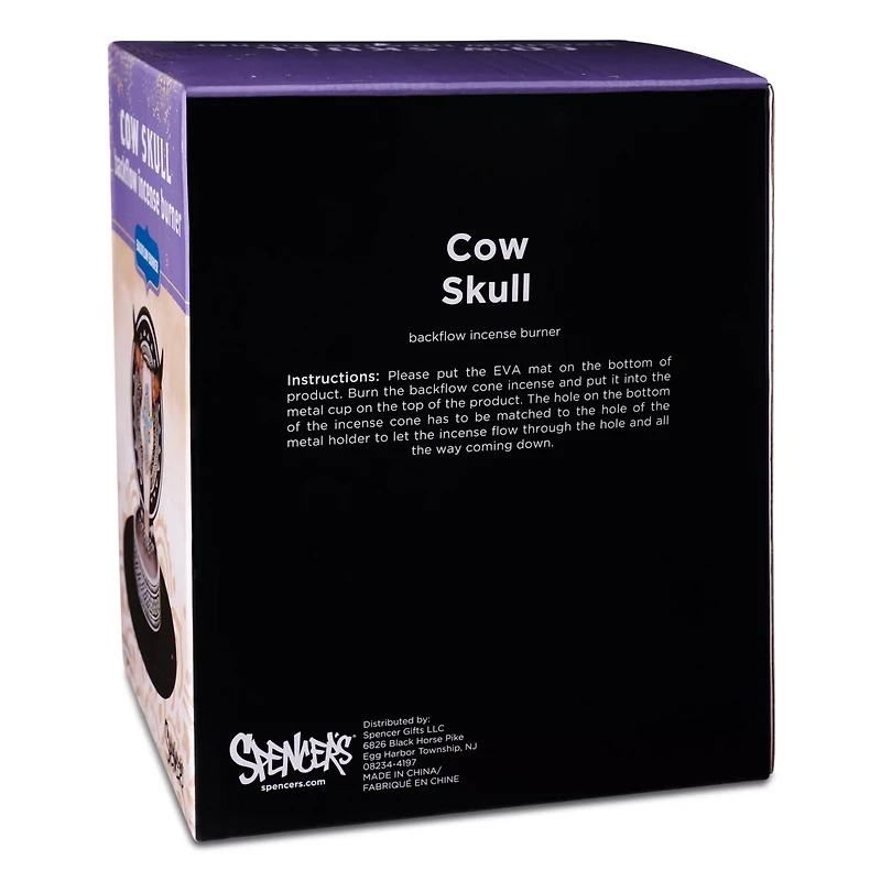 Cow Skull Backflow Incense Burner