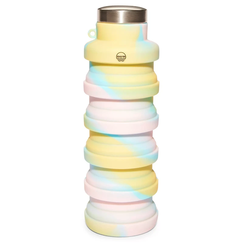 Tie Dye Pastel Collapsible Water Bottle