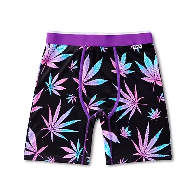 Neon Weed Leaf Boxer Briefs