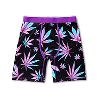 Neon Weed Leaf Boxer Briefs