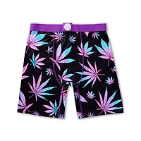 Neon Weed Leaf Boxer Briefs