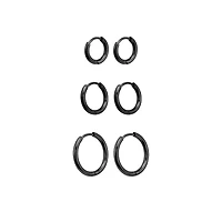 Multi-Pack Huggie Hoop Earrings 3 Pair - 18 Gauge