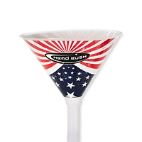 USA Double Header Beer Bong - 32 Inch Red White and Blue