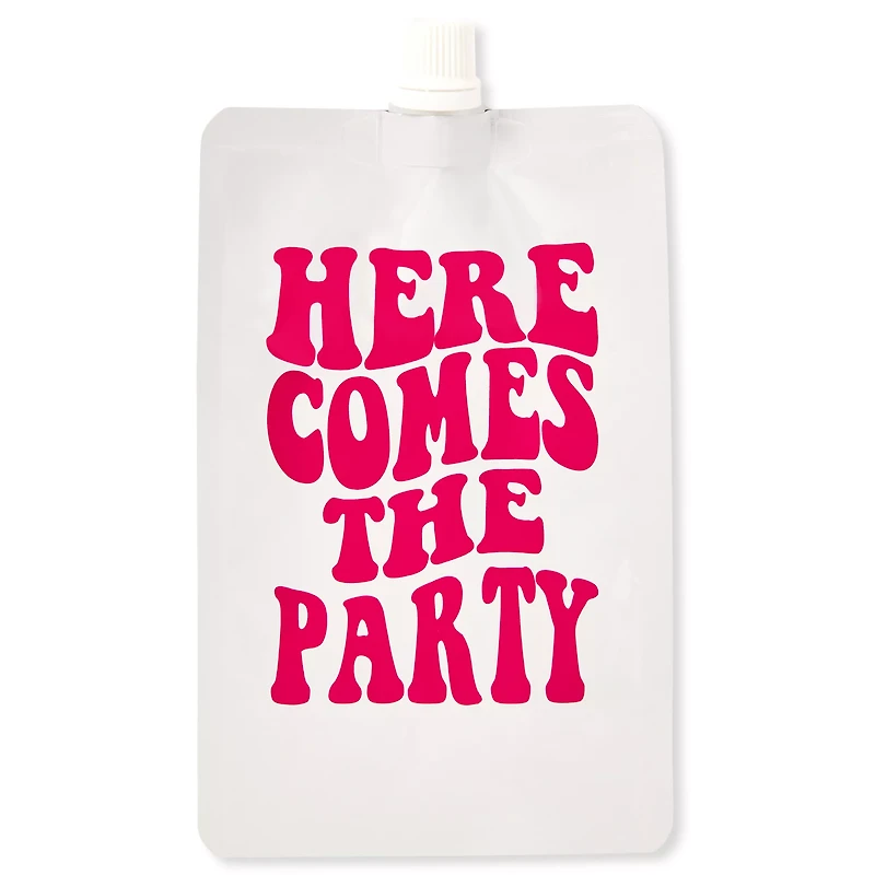 Here Comes the Party Bachelorette Party Flasks - 6 Pack