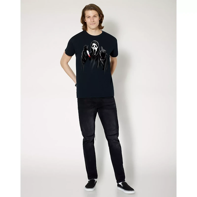 Ghost Face Middle Finger T Shirt