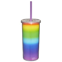 Love Is Love Glitter Cup With Straw - 20 oz.
