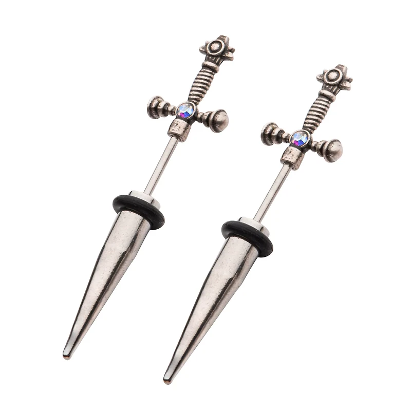Silvertone Sword Fake Tapers