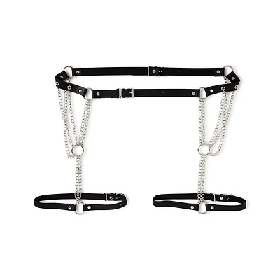Black Chain Garter Belt