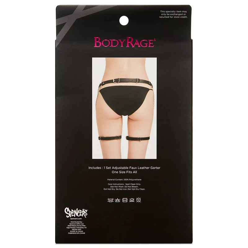 Black Chain Garter Belt