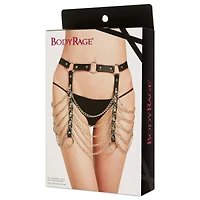 Black Full Chain Adjustable Garter Belt